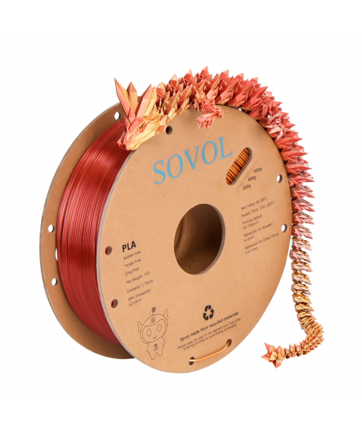 Sovol PLA Silk Or/Argent/Cuivre