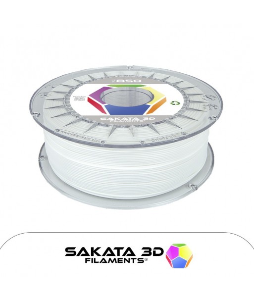 Filament PLA 3D850 Sakata 3D BLANC - 1.75mm, 1 Kg