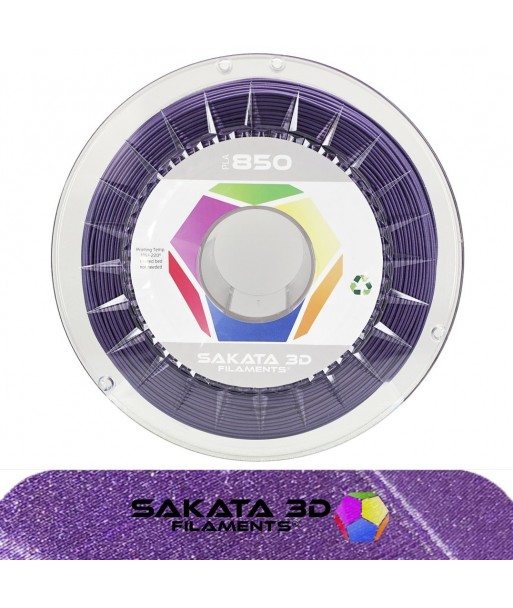 Filament PLA 3D850 Sakata 3D VIOLET PAILLETÉ 1,75mm 1kg