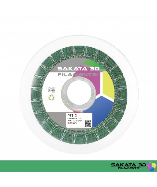 Filament PETG Sakata 3D EMERAUDE - 1.75mm, 1 Kg